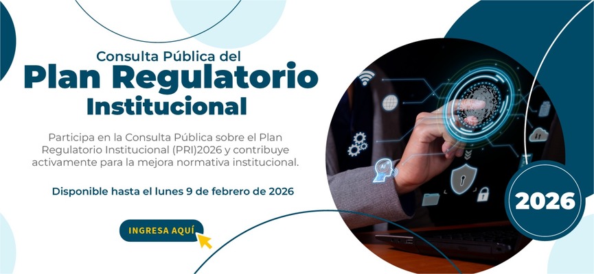 Consulta pública de la Propuesta del Plan Regulatorio Institucional 2026 - MINTEL